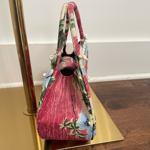 Timmy Woods Beverly Hills Rare Hawaiian Beach Seashell Hand bag - Picture 5 of 12